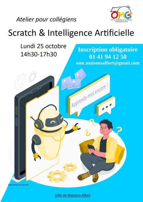Affiche Atelier Scratch&IA