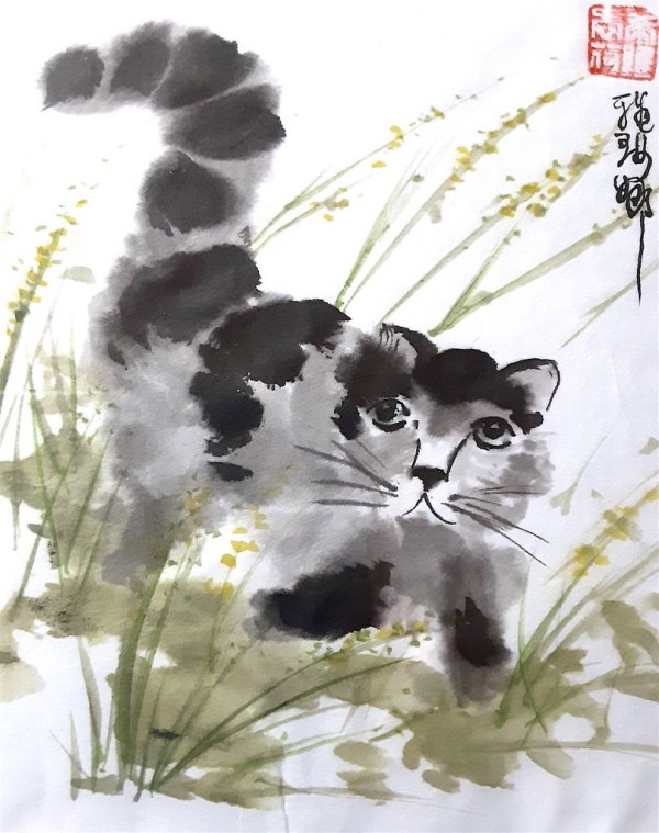Chat 19x25cm