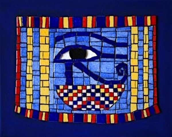 Sous l'œil d'Horus-30x23cm