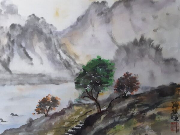 Paysage de campagne 41x31cm
