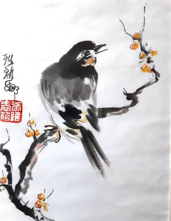 Oiseau 19x25cm