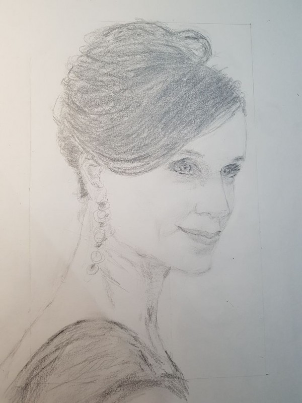 Portrait Chignon - Kristine Scott Thomas
